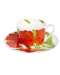 Чайная пара 230 мл Freedom Flower красный Taitu