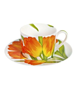Чайная пара 230 мл Freedom Flower оранжевый Taitu