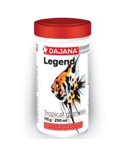 Корм для рыб Legend Tropical Granules гранулы 115г 250мл Dajana
