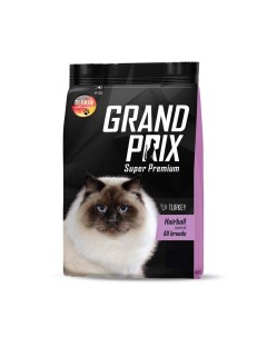 Корм для кошек Hairball Control для выведения шерсти индейка сух 1 5кг Grand prix