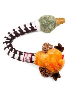 Игрушка для собак Утка с хрустящей шеей и пищалкой 54см серия Crunchy Neck Gigwi