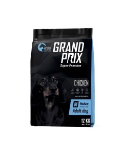 Корм для собак для средних пород курица сух 12кг Grand prix