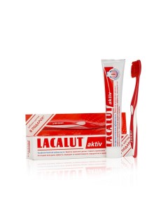 Зубная паста Aktiv 75мл зубная щетка Aktiv мягкая Lacalut