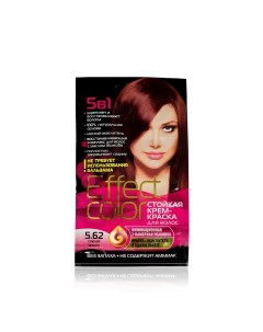 Стойкая крем краска для волос 5 в 1 5 62 Спелая вишня 50мл Effect color