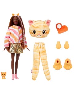 Кукла Barbie Cutie Reveal Милашка проявляшка Котенок HHG20 Mattel