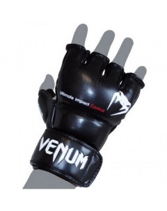 Перчатки ММА Impact MMA Gloves Skintex Leather Black Venum