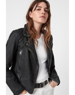 Кожаная куртка со стегаными вставками Allsaints