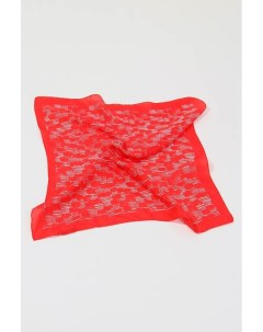 Шелковый платок красного цвета с принтом A + more