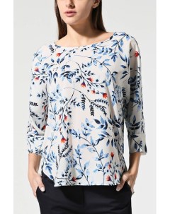 Блуза свободного кроя с цветочным принтом Emme marella