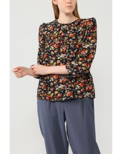 Блуза из вискозы с цветочным принтом Warehouse