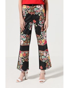 Широкие хлопковые брюки в цветочный принт Desigual