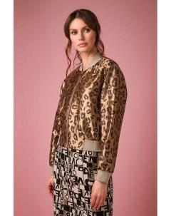Куртка на молнии с леопардовым принтом Paola ray