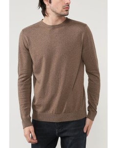 Пуловер хлопковый с О образным вырезом Selected