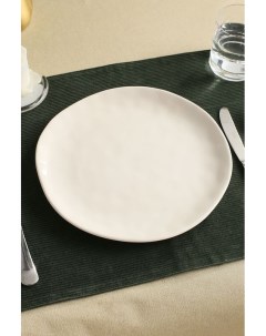 Обеденная тарелка из керамики Nordik White Tognana