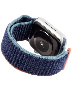 Ремешок нейлоновый для Apple watch 42 44 mm S3 S4 S5 SE S6 морская глубина с оранжево синим краем Mobility