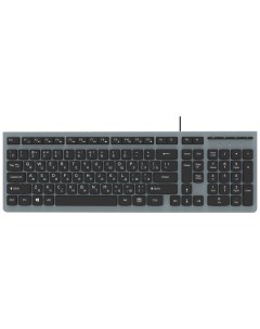 Проводная клавиатура плоская RKB 400 Grey Ritmix