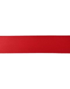 Лента атласная ширина 2 5 см в рулоне 91 40 м цвет красный Страна карнавалия