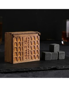 Набор камней для виски в деревянной коробке Nobrand