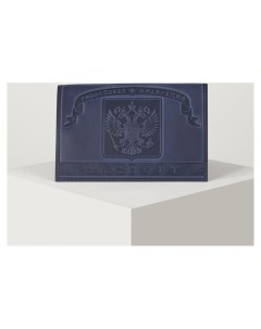 Обложка для паспорта герб цвет тёмно синий Nnb