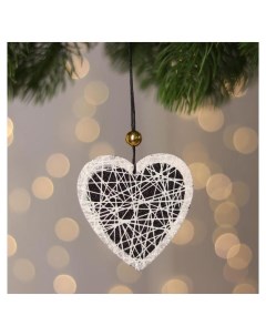 Новогодняя подвеска с подсветкой Сердце 7 17 см Лесная мастерская