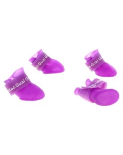Сапоги резиновые Вездеход набор 4 шт р р S Подошва 4 Х 3 см фиолетовые Nnb