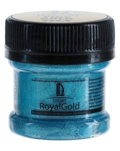 Краска акриловая Royal Gold 25 мл с высоким содержанием металлизированного пигмента синее золото Luxart