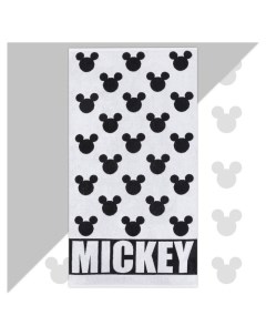 Полотенце махровое Mickey Микки маус белый 70х130 см 100 хлопок 420гр м2 Disney