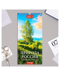 Календарь перекидной на ригеле Природа россии 2023 год 16 5 х 34 см Издательство каленарт
