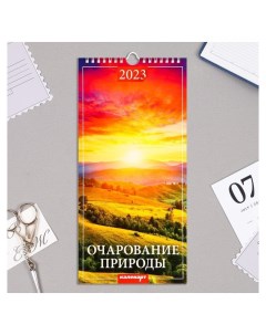Календарь перекидной на ригеле Очарование природы 2023 год 16 5 х 34 см Издательство каленарт