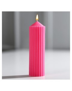 Свеча интерьерная Эстетика розовая 9 5 х 3 см Nnb