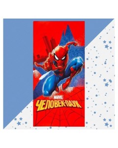 Полотенце Человек паук 70х146 см 100 хлопок 160гр м2 Marvel comics