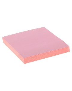 Блок с липким краем 76 мм х 76 мм 100 листов пастель розовый Calligrata