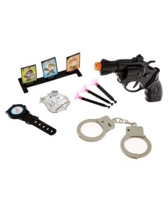 Набор полицейского Тир 8 предметов Кнр игрушки
