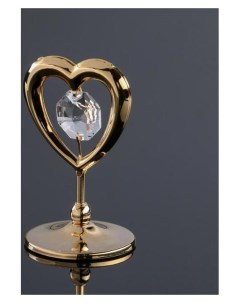 Сувенир сердце мини с кристаллами сваровски Swarovski elements