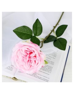Цветок искусственный Роза прима 11х45 см розовый Nnb
