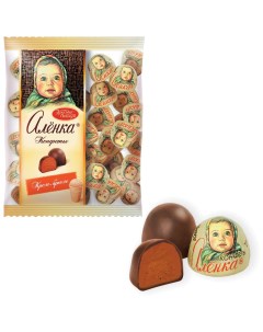 Конфеты шоколадные Аленка крем брюле купол 250 г пакет ко08238 Красный октябрь