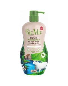 Гипоаллергенное эко средство для мытья посуды овощей и фруктов Bio Care без запаха Объем 450 мл Biomio