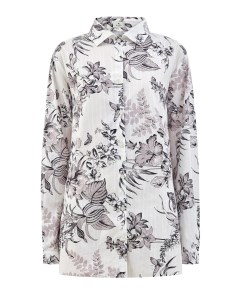 Рубашка из тонкого хлопка с флористическим принтом Etro