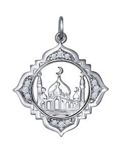 Серебряные кулоны подвески медальоны Sokolov