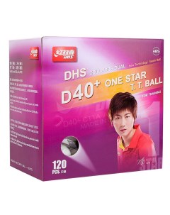 Мяч для настольного тенниса 1 DUAL 102391 упак 120 шт белый Dhs