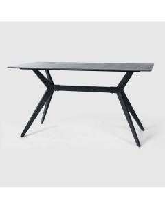 Обеденный стол чёрный 140х80х75 см City furniture