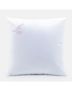 Подушка Лакшери L2 белая с розовым 70х70 см Cristina mille