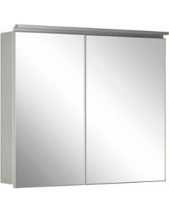 Зеркальный шкаф Алюминиум 80х76 5 с подсветкой серебро 261752 De aqua