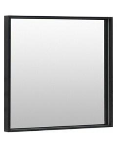 Зеркало Алюминиум LED 80х75 с подсветкой черный 261702 De aqua