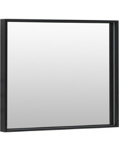 Зеркало Алюминиум LED 90х75 с подсветкой черный 261703 De aqua