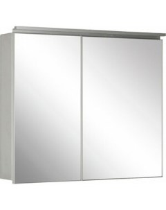 Зеркальный шкаф Алюминиум 100х76 5 с подсветкой серебро 261754 De aqua