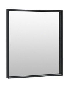 Зеркало Алюминиум LED 70х75 с подсветкой черный 261701 De aqua