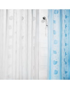 Штора для ванной Deauville 180х200см цвет белый Spirella