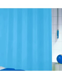 Штора для ванной комнаты 180x180см Romano цвет голубой Spirella