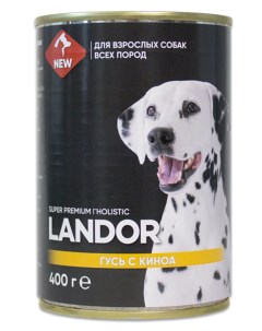 Влажный корм для собак гусь с киноа 0 4 кг Landor